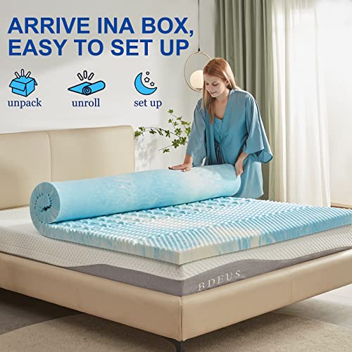 SINWEEK Inch Memory Foam Mattress Topper Twin XL, Twin Extra Long Ma
