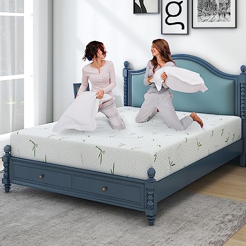 IULULU King Size Mattress in a Box, Inch Gel Memory Foam Mattress wi