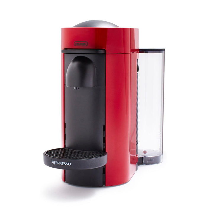 Nespresso VertuoPlus Coffee and Espresso Machine by De'Longhi, 5 fl.oz. Cherry Red