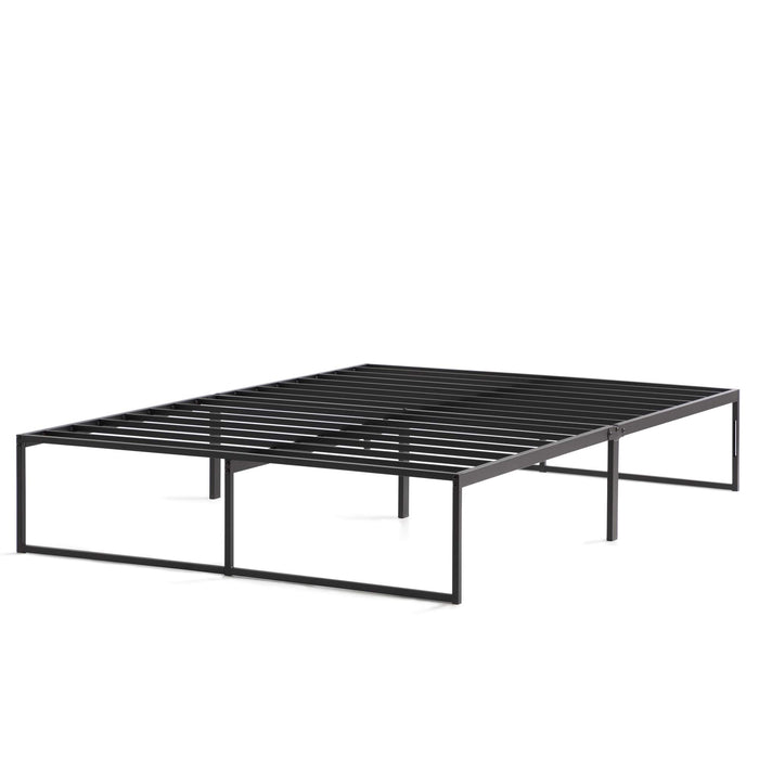 Linenspa Metal Platform Bed Frame - Under Bed Storage Space - No Box Spring Needed - 14" High - Modern Contemporary - Sturdy Steel - Light Weight - Easy Assembly - Tool Included - Full Size