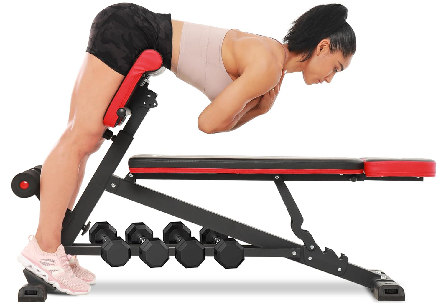 FLYBIRD 3 in 1 Workout Bench, Roman Chair, Weight Bench and Sit Up Ben