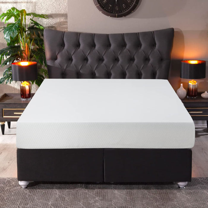 6/8/10/12 inch Gel Memory Foam Mattress for Cool Sleep & Pressure Relief, Medium Firm Mattresses CertiPUR-US Certified/Bed-in-a-Box/Pressure Relieving (10 in, Full) White