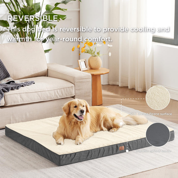 Bedsure XL Dog Bed Extra Large Orthopedic Dog Beds with Removable Washable Cover for Extra Large Dogs, Egg Crate Foam Pet Bed Mat, Suitable for Dogs Up to 100 lbs