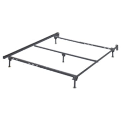 Frames and Rails Contemporary Metal Beds Queen Bolt on Bed Frame