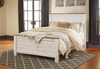 Willowton Casual Master Bedroom Queen Panel Rails