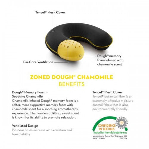 Travel Neck Zoned Dough® Chamomile pillow